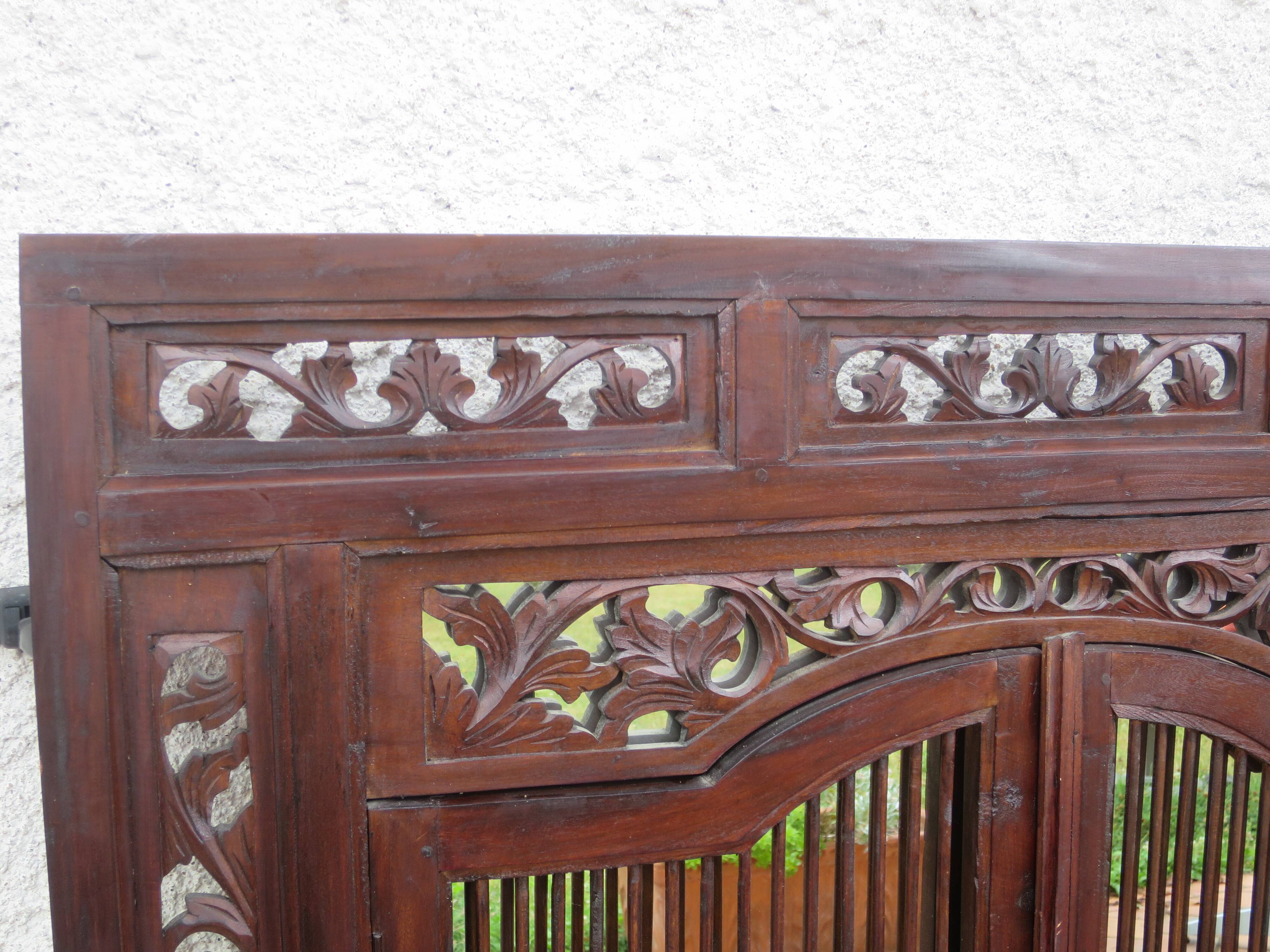 Large Indonesian shutter window mirror 120 x 130