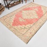 5x8 Red & Cream Turkish Rug 172x256Cm SK 21933