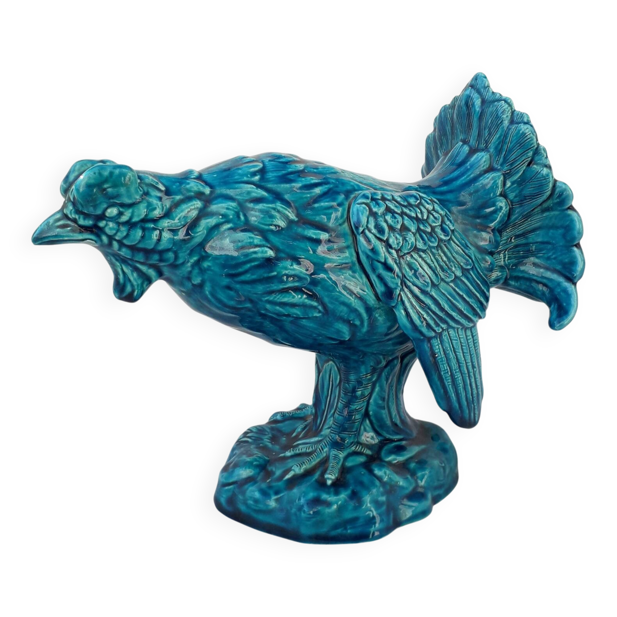Signed earthenware duck