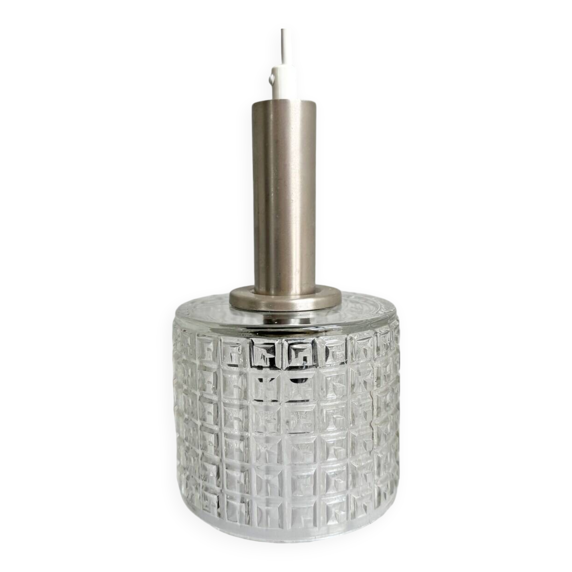 Vintage glass hanging lamp