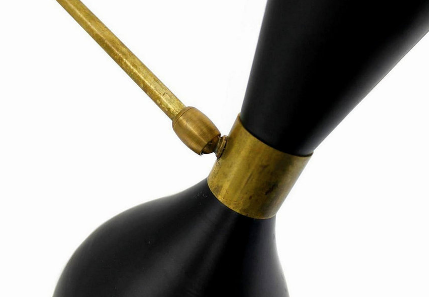 Black moonlight wall lamp