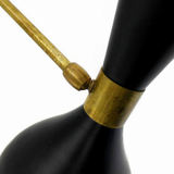 Black moonlight wall lamp