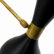 Black moonlight wall lamp