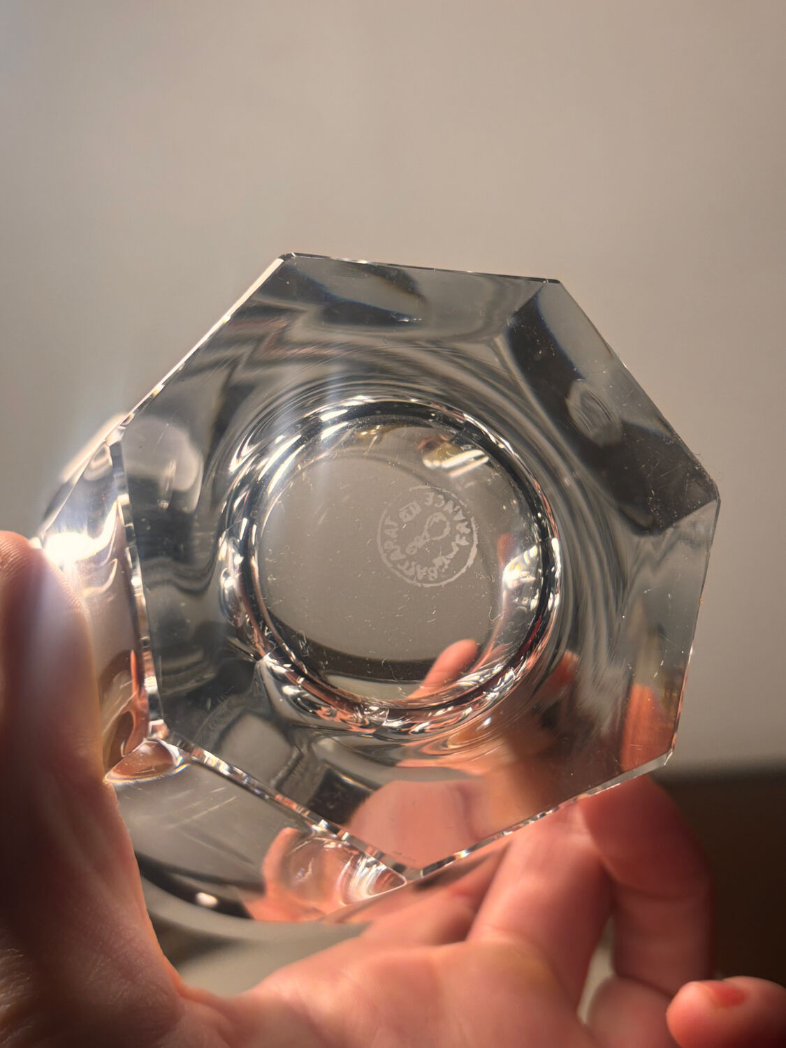 Goblet Baccarat whiskey Harcourt 1841 signed