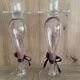Pair of Candlesticks Candle Holders Design Blown Glass Decorative