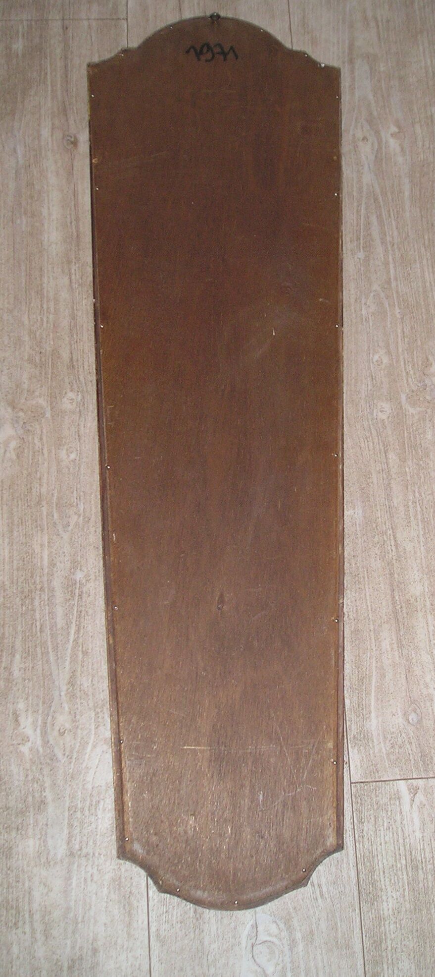 70s gilded wooden mirror 31x100cm