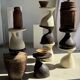 Pawn Brown - Stool, side table in the shape of a brown pawn.