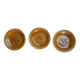 Set of 3 hollow plates Face of Breton Argoat Gourin