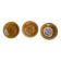 Set of 3 hollow plates Face of Breton Argoat Gourin