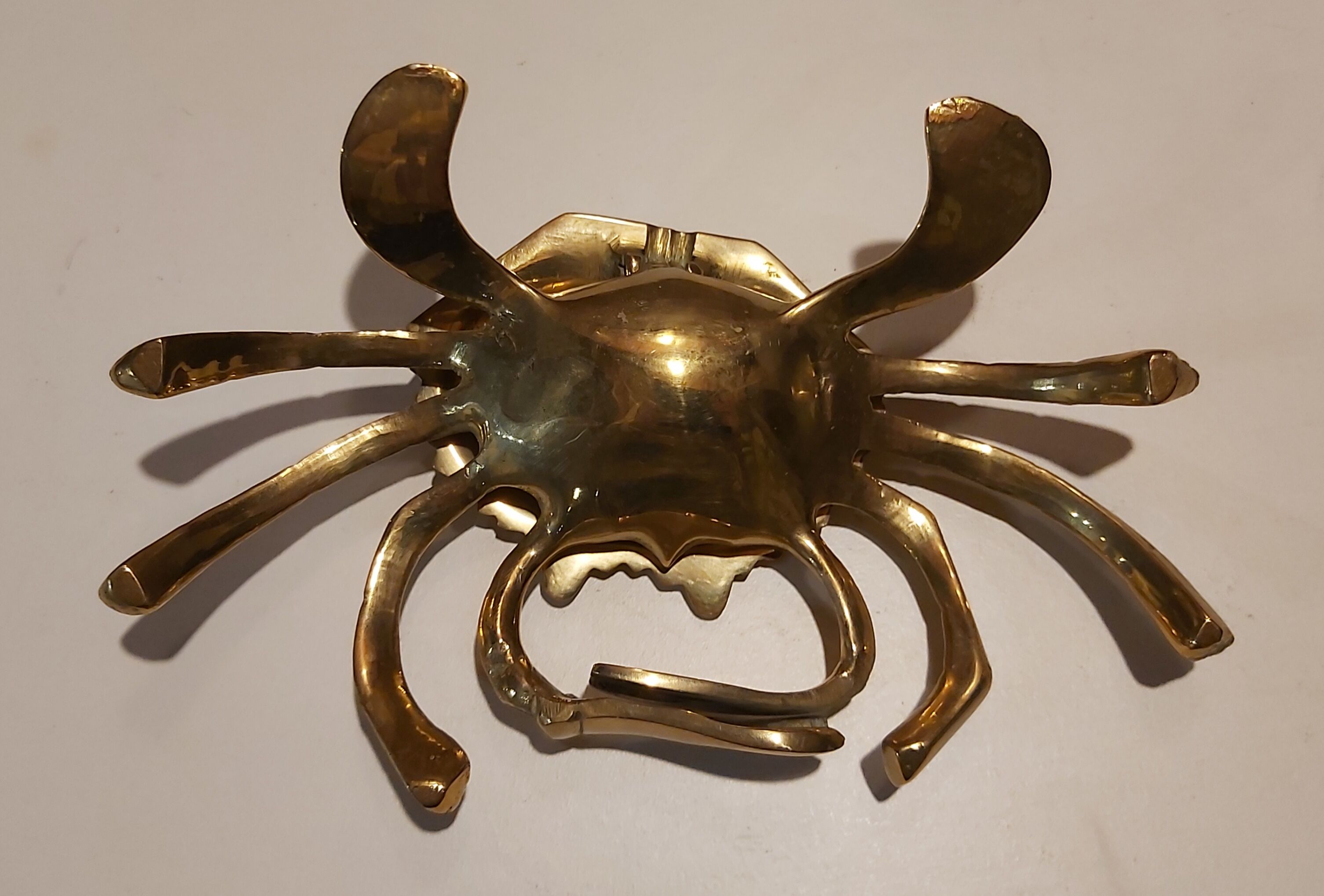 Cendrier crabe en laiton