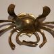 Cendrier crabe en laiton