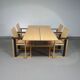 Extremely rare Finnish dining set by Simo Heikkilä / Pentik. 1980s
