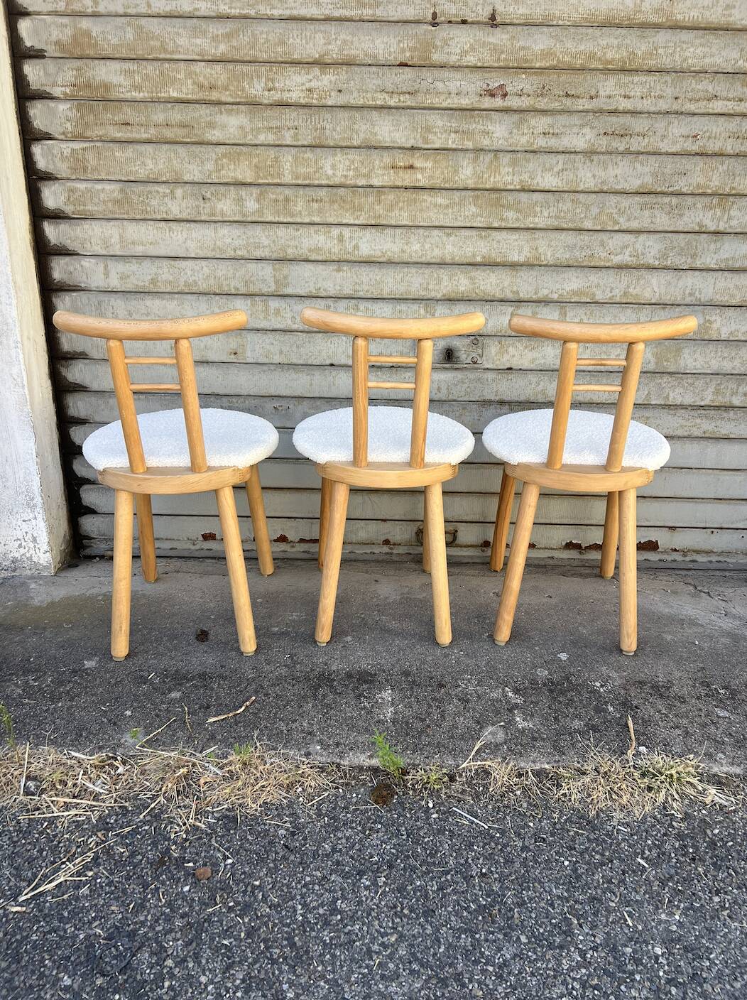 (Lot) 3 Chaises Sauthon Italie Années 70s/80s