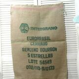 Coffee bean bag, vintage, jute bag