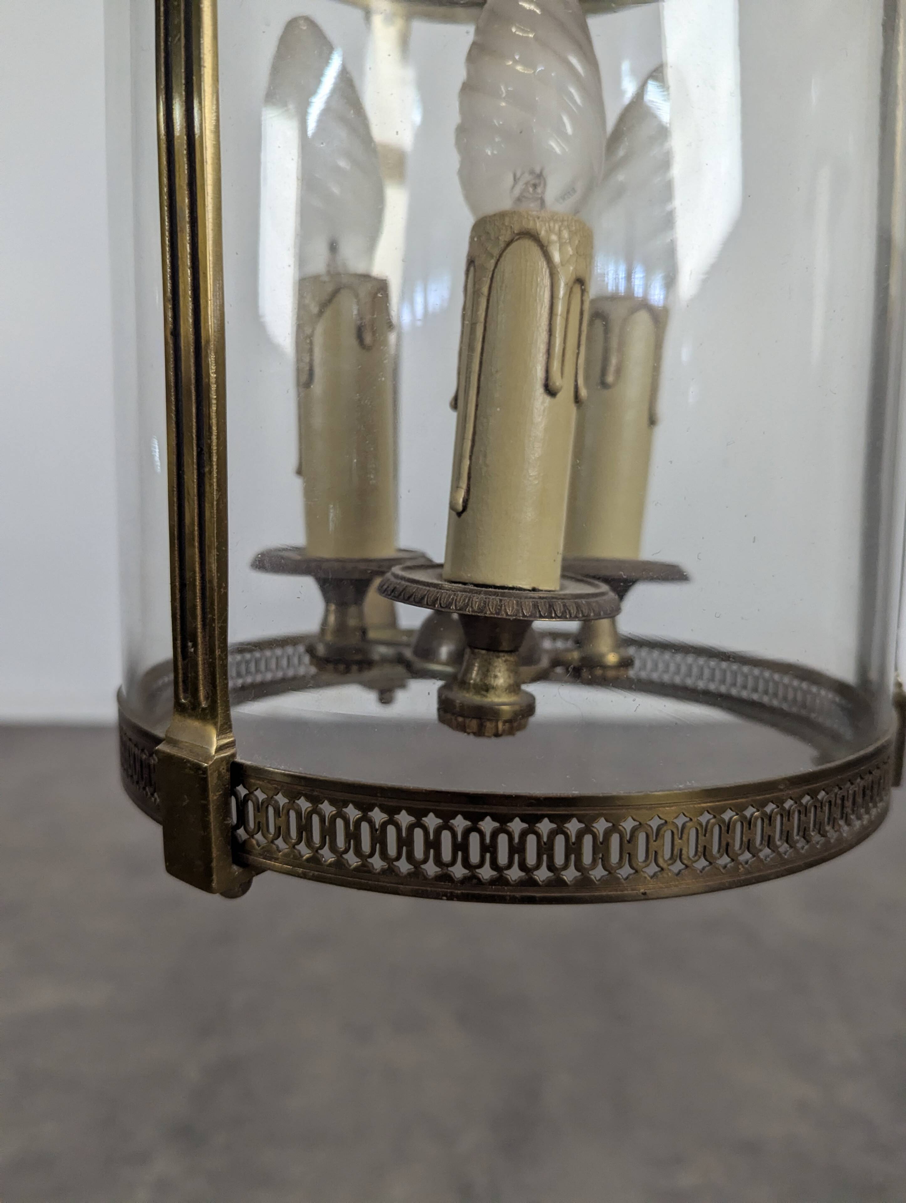 Circular bronze lantern