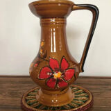 Pichet, carafe en grès vernissé vintage