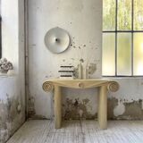 70s tropicalist rattan console