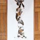 African painting in marquetry of butterfly wings