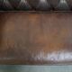 Cowhide Leather 3-Seater Chesterfield Sofa