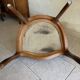 Wood and cane armchair