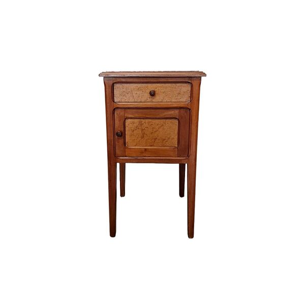 Table de chevet antique française avec plateau en marbre, début des années 1900.