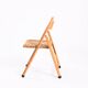 Vintage Italian straw folding chairs, set of 3