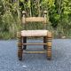 Petite chaise en bois et paille