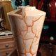 Ceramic vase art deco style - vintage - orange