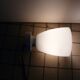 Art Deco style opaline porcelain wall lamp