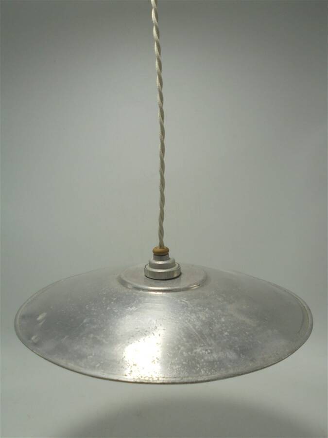 Vintage aluminum pendant lamp