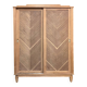 Vintage sliding wardrobe in raw oak