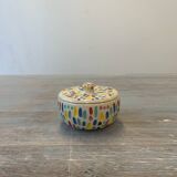 Multicolored sugar bowl