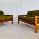 Canapé 3 personnes vintage rétro danois du milieu du siècle par Arne Wahl Iversen 1970