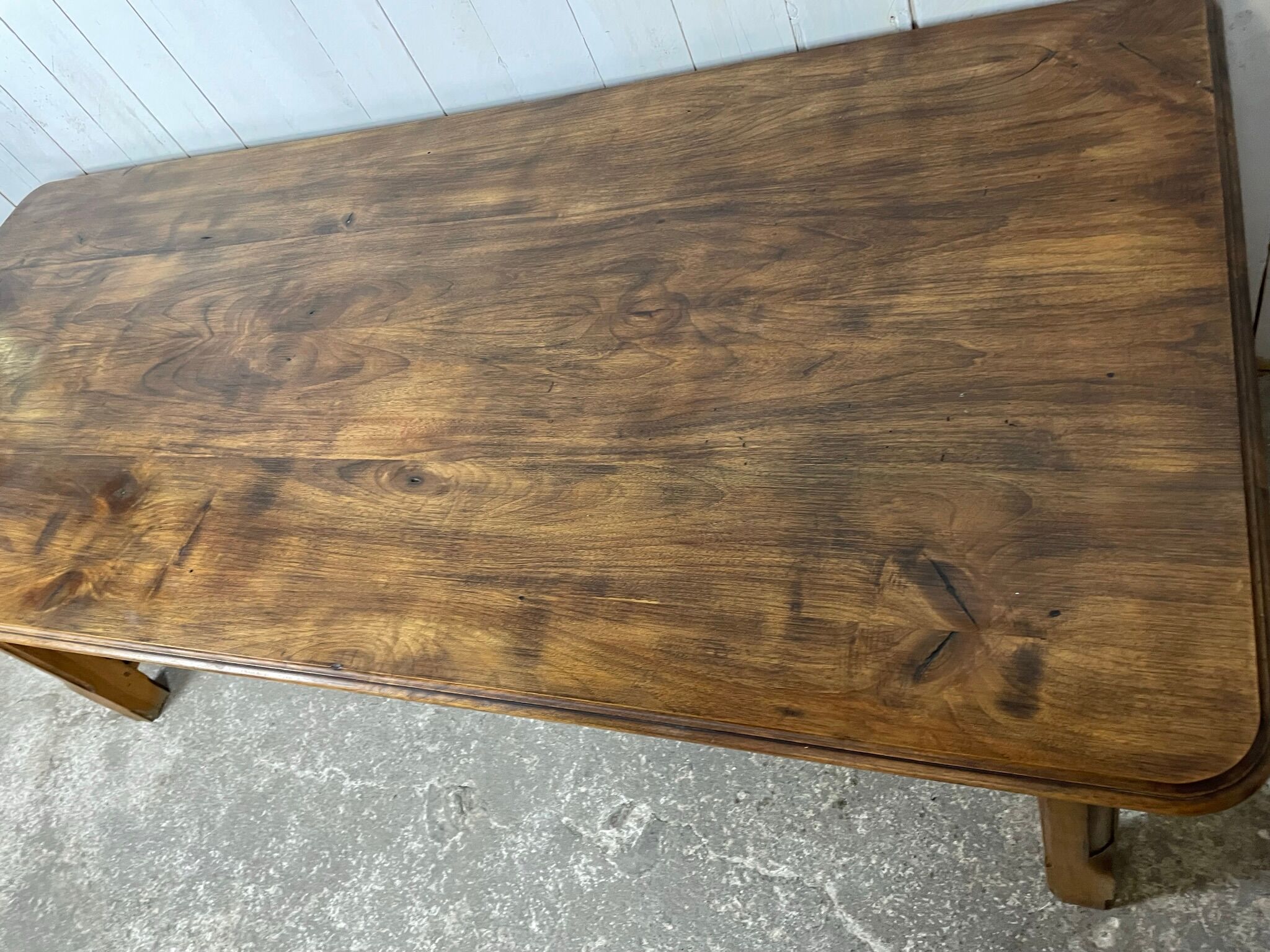 Walnut farmhouse table