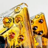 Mid-century Murano wall lamps by Mazzega, Italy 1970, set of 2