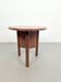 Dutch Art Deco Modernist Round Oak Side Table, 1930s