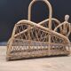 Rattan magazine rack
