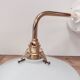 Vintage lampshade in white opaline