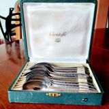 Set of 12 small Christofle Art Deco spoons