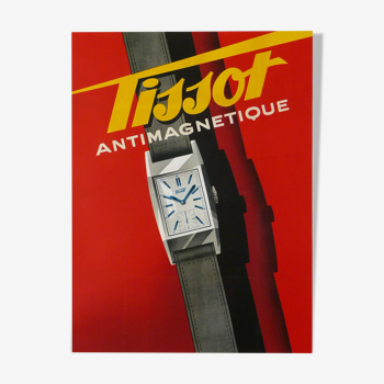 Affiche montre tissot antimagnetique 131,5x100 cm