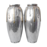 Paire de vase vintage David Marshall style XXL