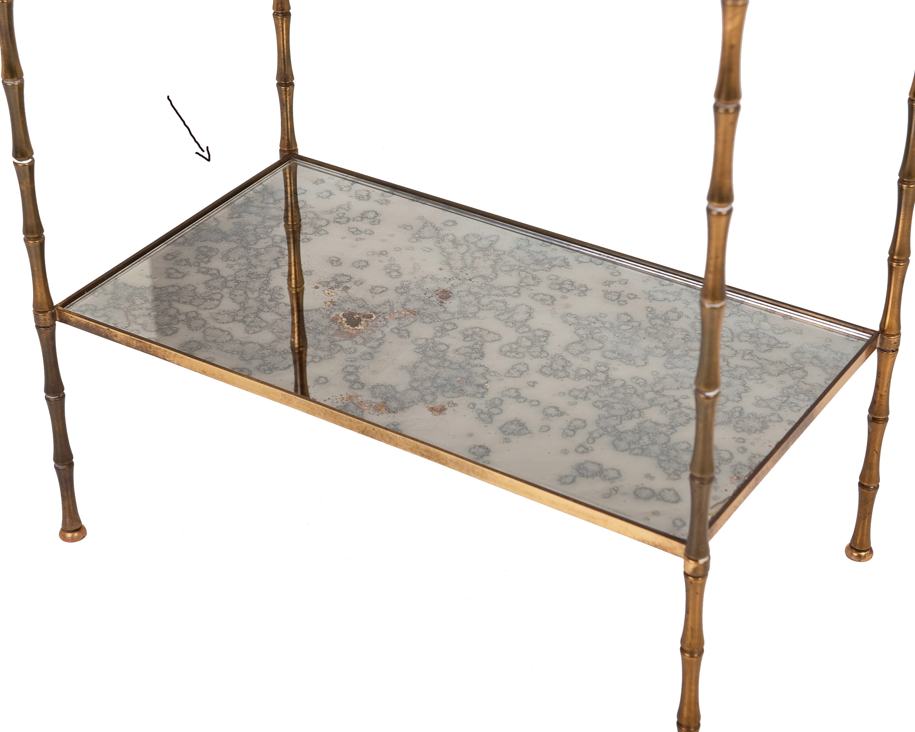 Console model bambou Maison Bagues 1970