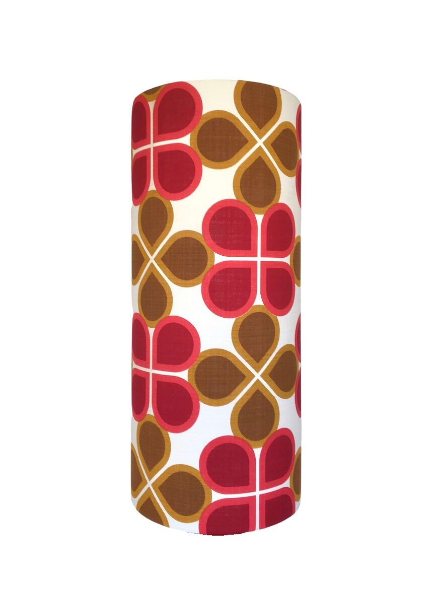 Cordoba floor lamp - red opaline 70s - vintage fabric