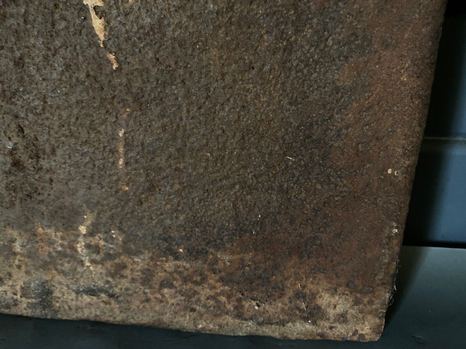 EIGHTEENTH CENTURY CAST IRON FIREPLACE PLATE REPRESENTING A WOMAN AND A WOLF
