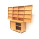 Unique vintage cupboard / sideboard / bookcase made in the 1970s