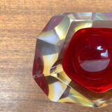 Vintage Italian Sommerso glass candlestick or ashtray