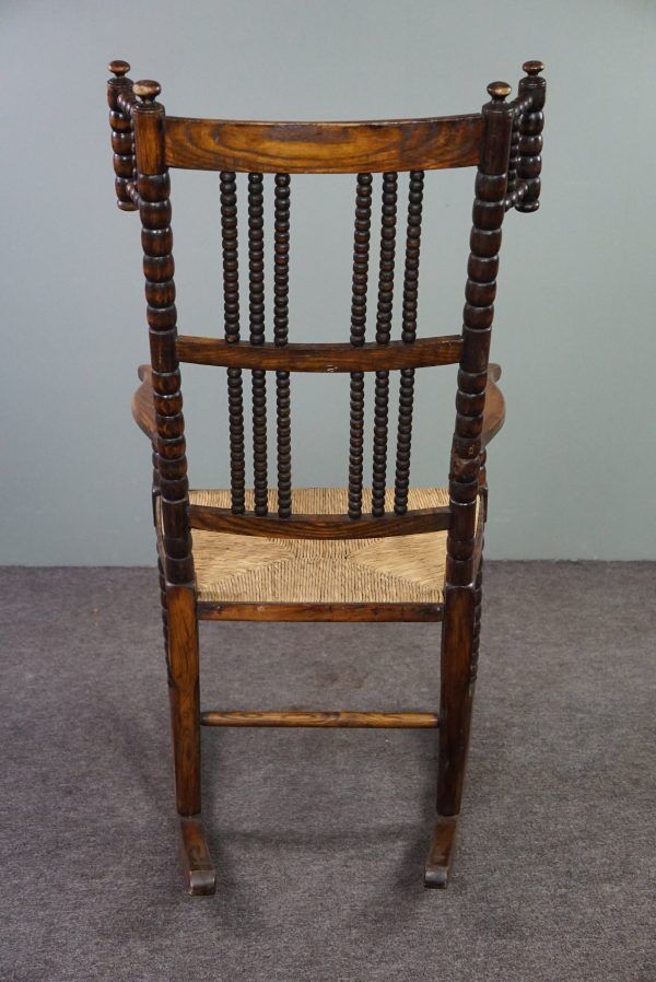 Rocking chair Antique Arts and Crafts Bobbin, English, 19th century