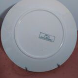 Assiette plate terre de fer Sarreguemines Neige