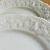 Six vintage Philippe Deshoulières Limoges California porcelain bread plates