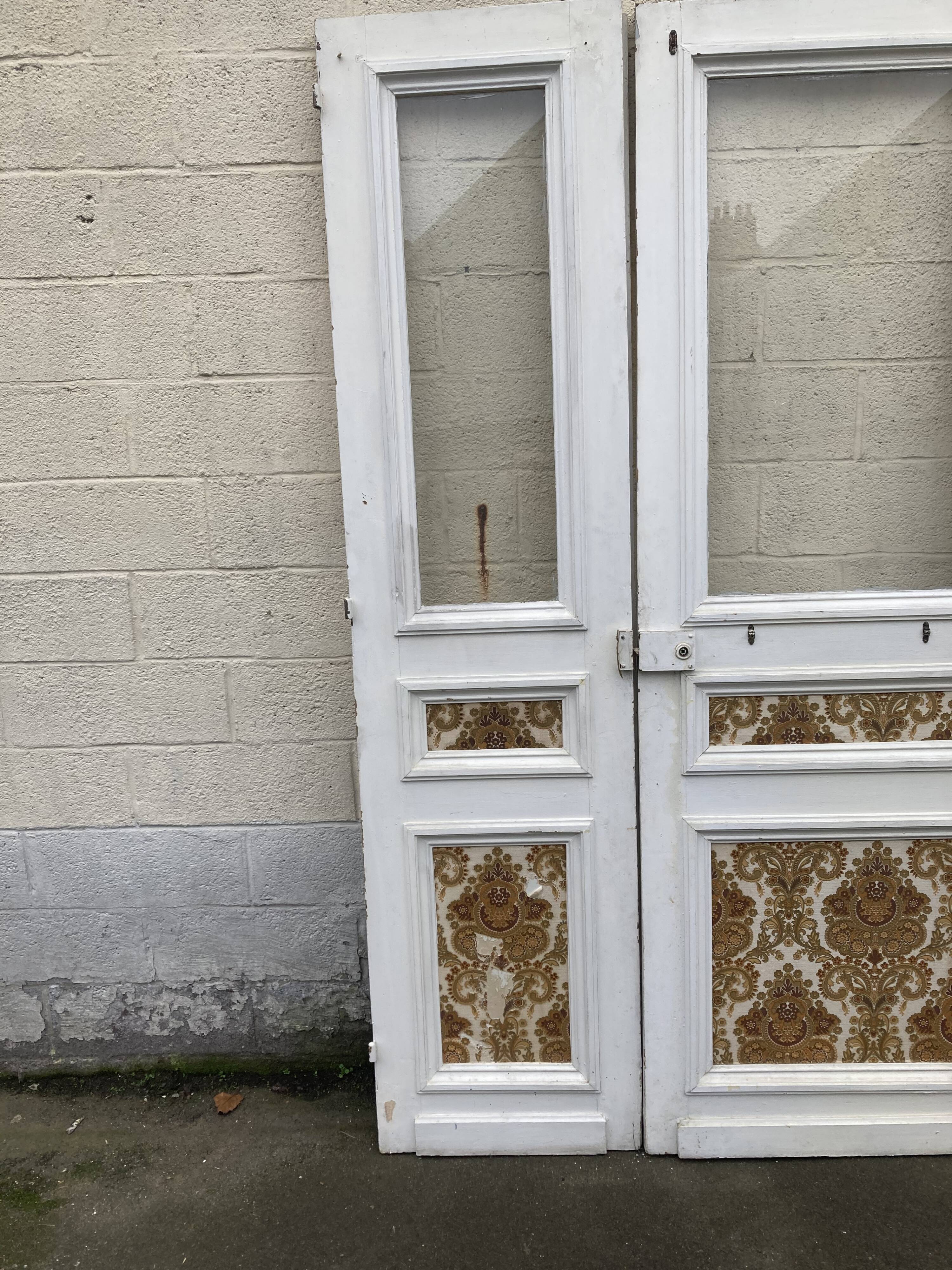 Series of three glass doors